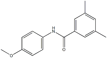 N-(4-methoxyphenyl)-3,5-dimethylbenzamide Struktur