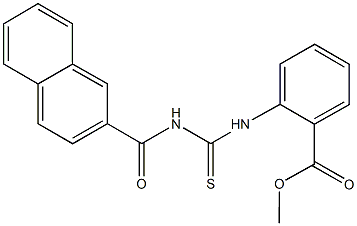 methyl 2-{[(2-naphthoylamino)carbothioyl]amino}benzoate Struktur