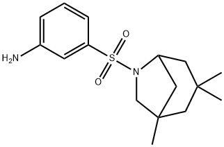 3-[(1,3,3-trimethyl-6-azabicyclo[3.2.1]oct-6-yl)sulfonyl]phenylamine Struktur