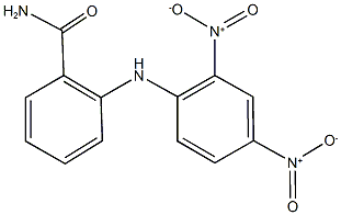 2-{2,4-dinitroanilino}benzamide Struktur