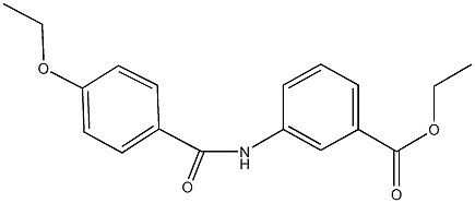 ethyl 3-[(4-ethoxybenzoyl)amino]benzoate Struktur