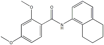 2,4-dimethoxy-N-(5,6,7,8-tetrahydro-1-naphthalenyl)benzamide Struktur