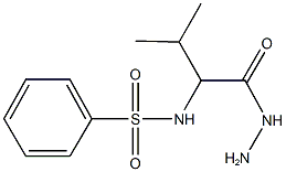 N-[1-(hydrazinocarbonyl)-2-methylpropyl]benzenesulfonamide Struktur