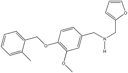 N-(2-furylmethyl)-N-{3-methoxy-4-[(2-methylbenzyl)oxy]benzyl}amine Struktur