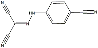 2-[(4-cyanophenyl)hydrazono]malononitrile Struktur