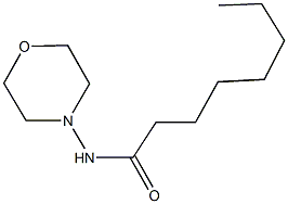 N-(4-morpholinyl)octanamide Struktur