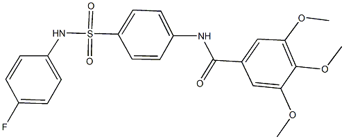 N-{4-[(4-fluoroanilino)sulfonyl]phenyl}-3,4,5-trimethoxybenzamide Struktur