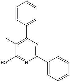 5-methyl-2,6-diphenyl-4-pyrimidinol Struktur