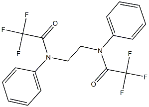 2,2,2-trifluoro-N-phenyl-N-{2-[(trifluoroacetyl)anilino]ethyl}acetamide Struktur