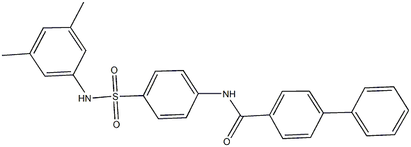 N-{4-[(3,5-dimethylanilino)sulfonyl]phenyl}[1,1'-biphenyl]-4-carboxamide Struktur