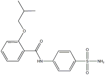 N-[4-(aminosulfonyl)phenyl]-2-isobutoxybenzamide Struktur