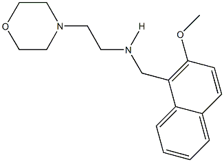 N-[(2-methoxy-1-naphthyl)methyl]-N-[2-(4-morpholinyl)ethyl]amine Struktur