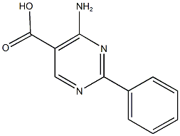 4-amino-2-phenyl-5-pyrimidinecarboxylic acid Struktur