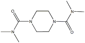 N~1~,N~1~,N~4~,N~4~-tetramethyl-1,4-piperazinedicarboxamide Struktur