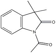 1-acetyl-3,3-dimethyl-1,3-dihydro-2H-indol-2-one Struktur