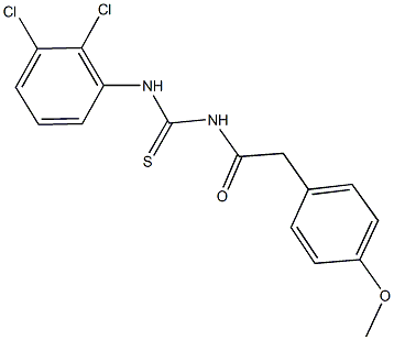 N-(2,3-dichlorophenyl)-N'-[(4-methoxyphenyl)acetyl]thiourea Struktur