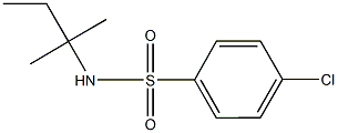 4-chloro-N-(tert-pentyl)benzenesulfonamide Struktur