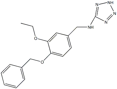 N-[4-(benzyloxy)-3-ethoxybenzyl]-N-(2H-tetraazol-5-yl)amine Struktur