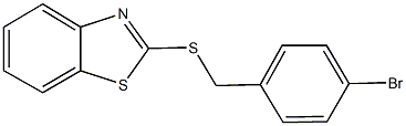 2-[(4-bromobenzyl)sulfanyl]-1,3-benzothiazole Struktur