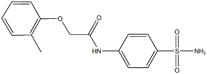 N-[4-(aminosulfonyl)phenyl]-2-(2-methylphenoxy)acetamide Struktur