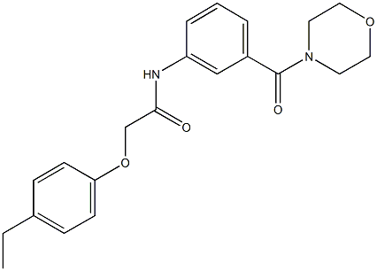 2-(4-ethylphenoxy)-N-[3-(4-morpholinylcarbonyl)phenyl]acetamide Struktur