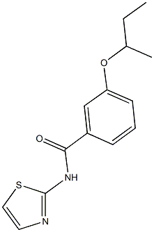 3-(sec-butoxy)-N-(1,3-thiazol-2-yl)benzamide Struktur