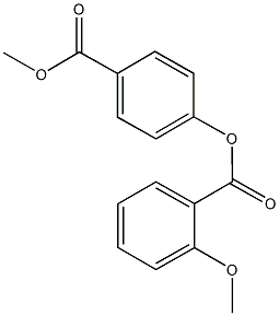 4-(methoxycarbonyl)phenyl 2-methoxybenzoate Struktur