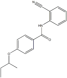 4-(sec-butoxy)-N-(2-cyanophenyl)benzamide Struktur