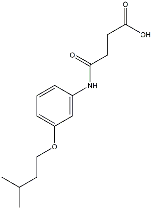 4-[3-(isopentyloxy)anilino]-4-oxobutanoic acid Struktur