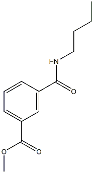 methyl 3-[(butylamino)carbonyl]benzoate Struktur