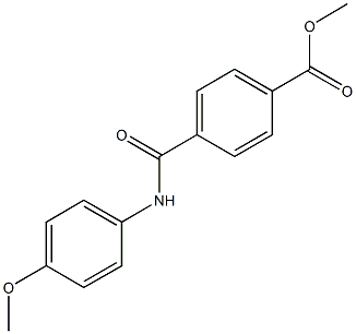 methyl 4-[(4-methoxyanilino)carbonyl]benzoate Struktur