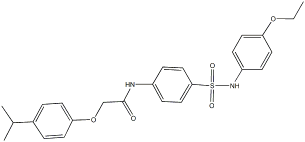 N-{4-[(4-ethoxyanilino)sulfonyl]phenyl}-2-(4-isopropylphenoxy)acetamide Struktur