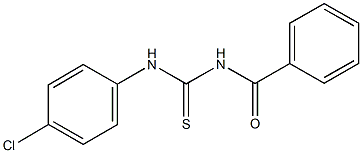 N-benzoyl-N'-(4-chlorophenyl)thiourea Struktur