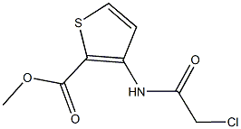 METHYL 3-[(CHLOROACETYL)AMINO]THIOPHENE-2-CARBOXYLATE Struktur