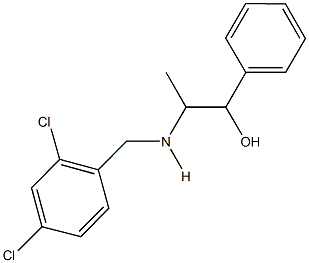 2-[(2,4-dichlorobenzyl)amino]-1-phenyl-1-propanol Struktur