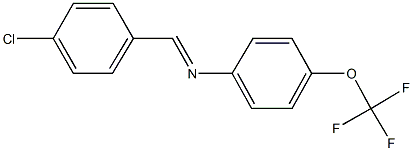 N-(4-chlorobenzylidene)-N-[4-(trifluoromethoxy)phenyl]amine Struktur