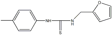 N-(2-furylmethyl)-N'-(4-methylphenyl)thiourea Struktur