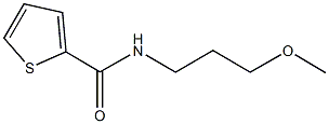 N-(3-methoxypropyl)-2-thiophenecarboxamide Struktur