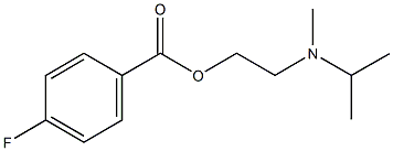 2-[isopropyl(methyl)amino]ethyl 4-fluorobenzoate Struktur