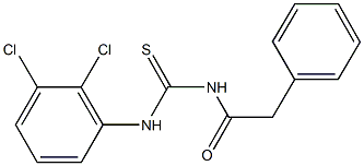 N-(2,3-dichlorophenyl)-N'-(phenylacetyl)thiourea Struktur