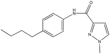 N-(4-butylphenyl)-1-methyl-1H-pyrazole-3-carboxamide Struktur