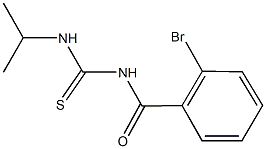 N-(2-bromobenzoyl)-N'-isopropylthiourea Struktur