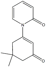 1-(5,5-dimethyl-3-oxo-1-cyclohexen-1-yl)-2(1H)-pyridinone Struktur