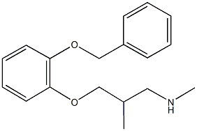 3-[2-(benzyloxy)phenoxy]-N,2-dimethyl-1-propanamine Struktur