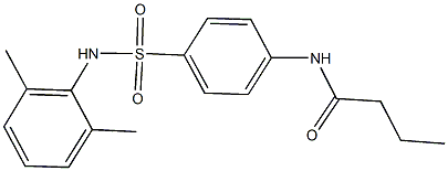 N-{4-[(2,6-dimethylanilino)sulfonyl]phenyl}butanamide Struktur