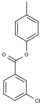 4-methylphenyl3-chlorobenzoate Struktur