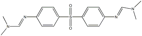 N'-{4-[(4-{[(dimethylamino)methylene]amino}phenyl)sulfonyl]phenyl}-N,N-dimethylimidoformamide Struktur