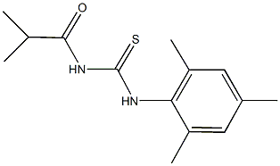 N-isobutyryl-N'-mesitylthiourea Struktur