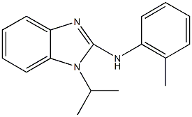 N-(1-isopropyl-1H-benzimidazol-2-yl)-N-(2-methylphenyl)amine Struktur