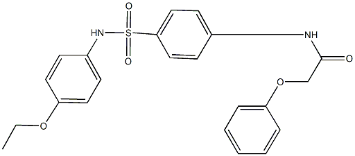 N-{4-[(4-ethoxyanilino)sulfonyl]phenyl}-2-phenoxyacetamide Struktur